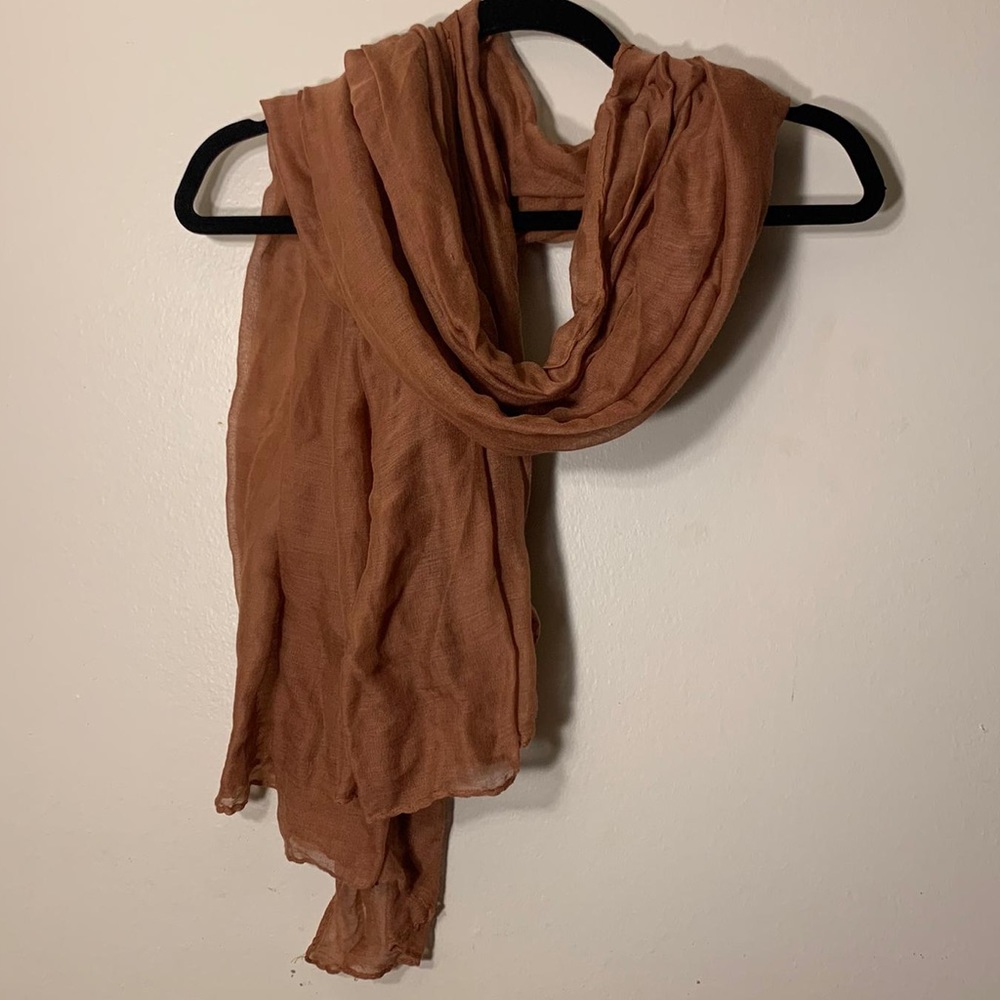 Beautiful deep caramel scarf